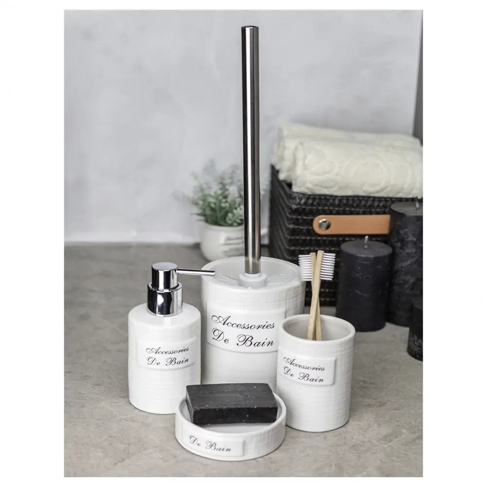 BATH PLUS Дозатор для жидкого мыла Bain Blanc - керамический белый 89380483 STLM-1569468 - Вид №4