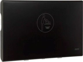 CP0016HCSB Горизонтальное пеленальное кресло из полипропилена и нержавеющей стали матового черного цвета mediclinics  - Вид №1