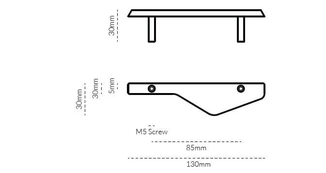 Латунная мебельная ручка Lo & Co Interiors Line Series ARCH-00089012 - Вид №12