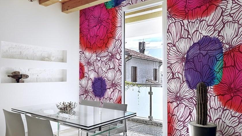 GLAMORA Виниловые обои с цветочными мотивами Symbiosis sun-id-1351081 - Вид №3