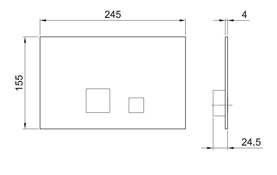 Металлическая панель управления туалетом Fantini Rubinetti разное ARCH-00076233 - Вид №2