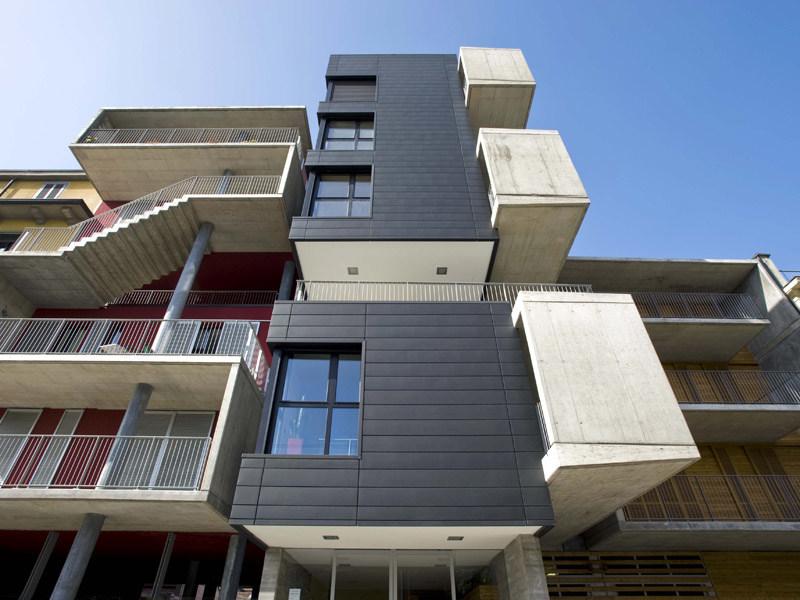 VMZINC Вентилируемый фасад из титан-цинка с ламелями sun-id-1390022 - Вид №19