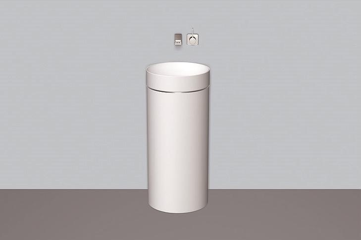 4506500401 Умывальник, wt.rx400.ke, белая, противомикробное Alape серия KE (Unisono) 