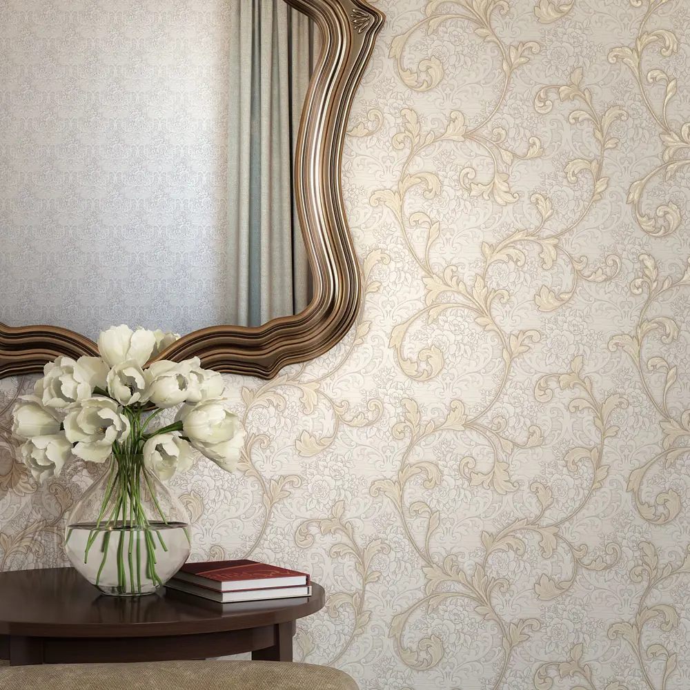 Обои виниловые Home Color Tenderness бежевые 0.53 м 520-21 18744358 STLM-2140401 - Вид №2