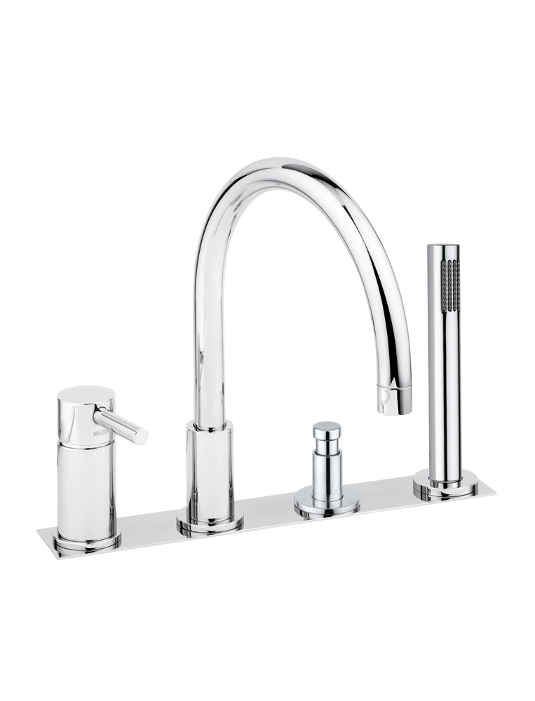 0401/2/P/A Bellosta Rubinetterie СМЕСИТЕЛЬ ДЛЯ ВАННЫ С ПЛИТОЙ Bambu