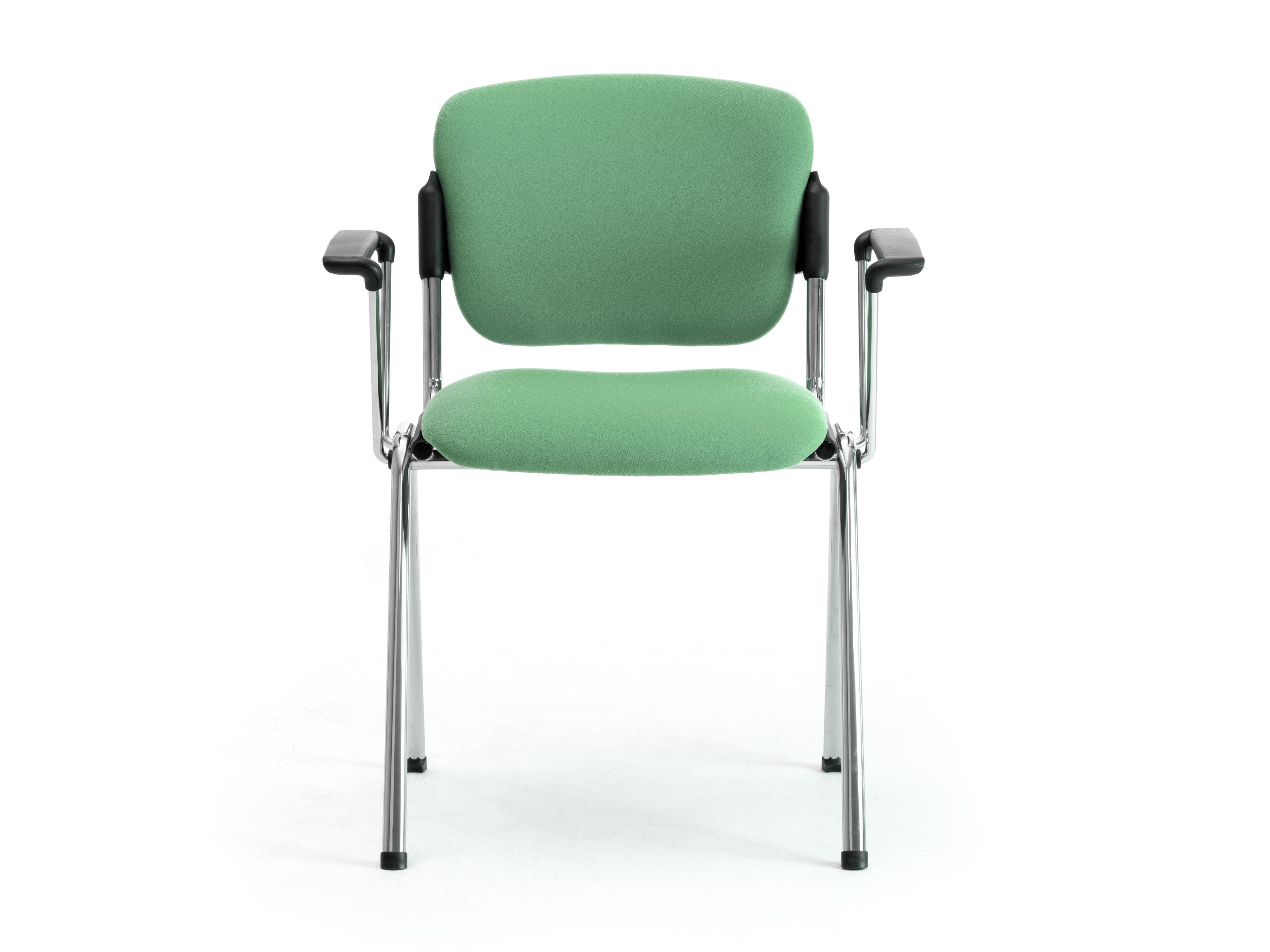 Стул из стали и ткани с подлокотниками Leyform ARCH-00112840