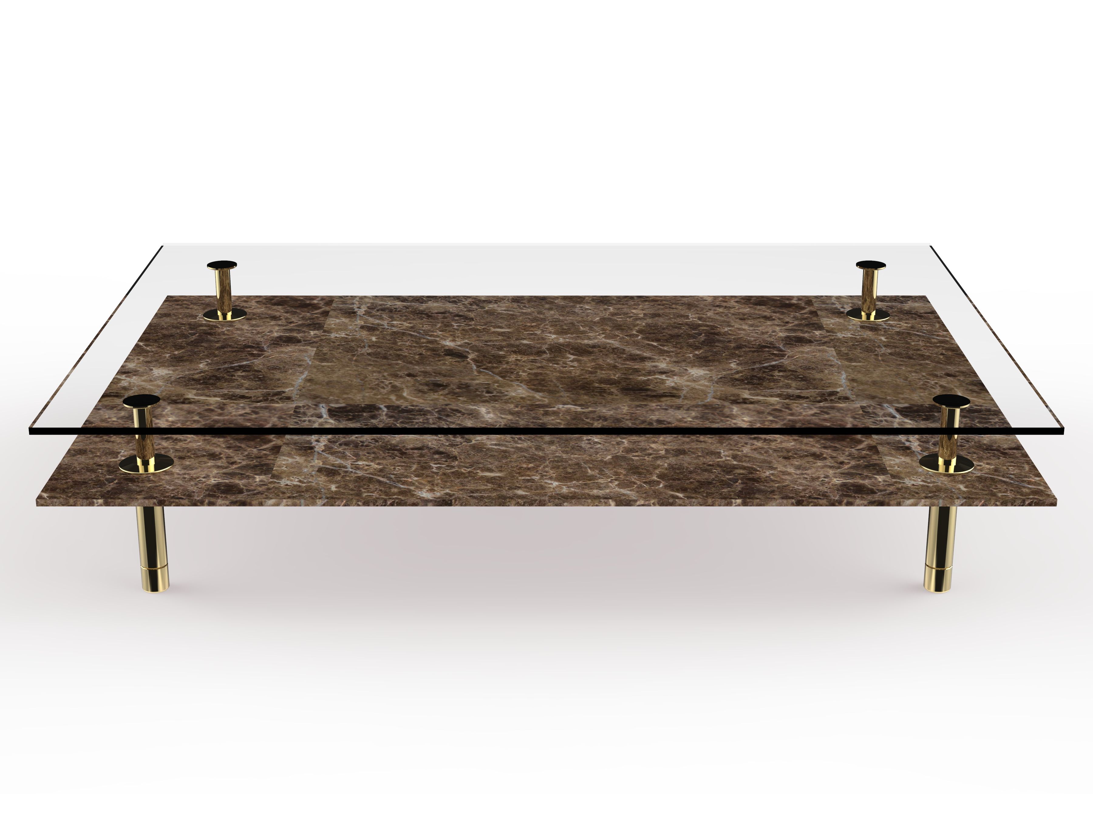 Прямоугольный мраморный журнальный столик GHIDINI1961 Legs ARCH-00111261 - Вид №2