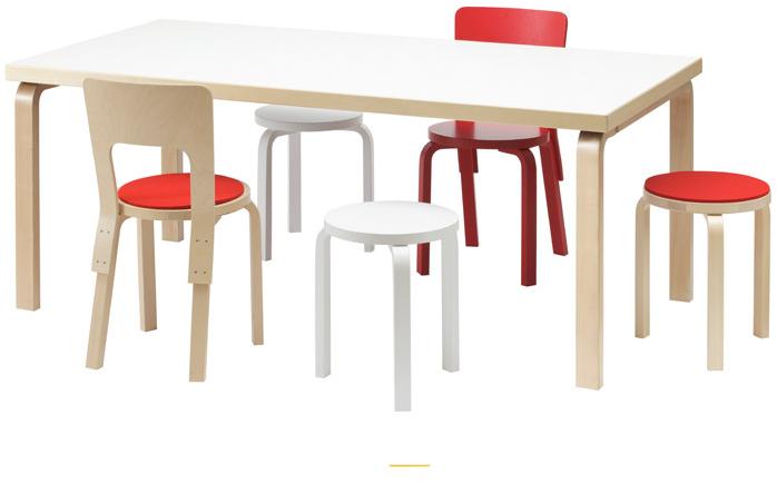 Artek Штабелируемый деревянный табурет L-leg sun-id-1472151 - Вид №4