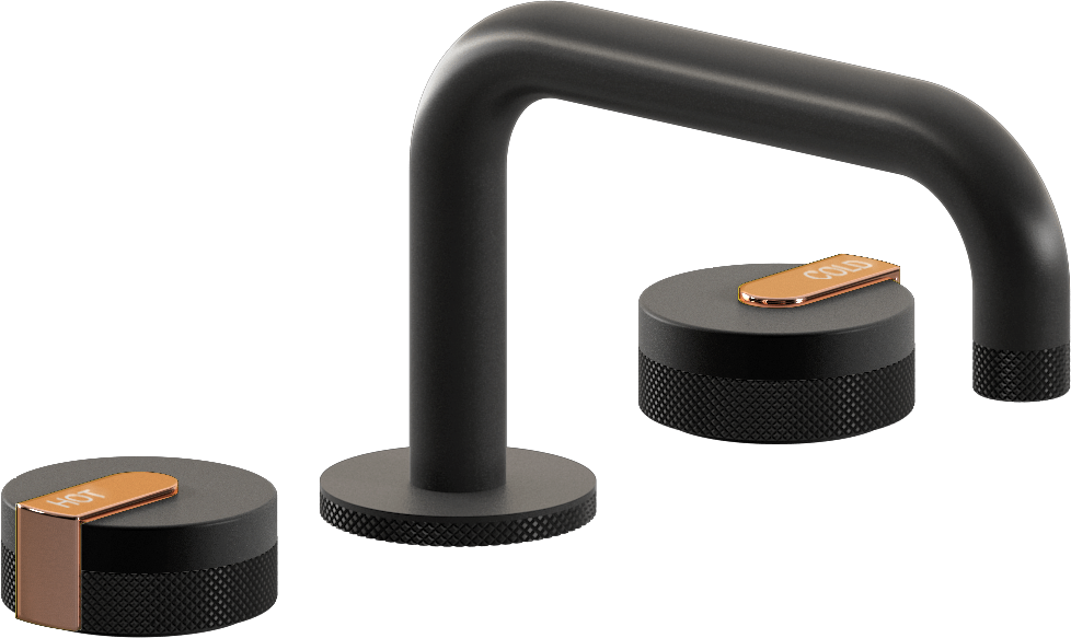 E-11510-R1MBK-L1RG-BK Смеситель для умывальника на 3 отвертия GRAFF MOD+