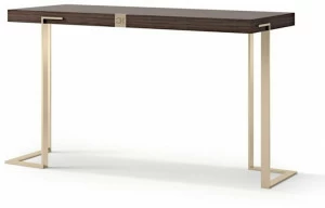 Carpanese Home Прямоугольная деревянная консоль на металлических ножках Contemporary 7983