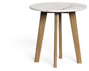 Talenti Круглый журнальный столик из мрамора Cleo teak sun-id-1365376 - Вид №2