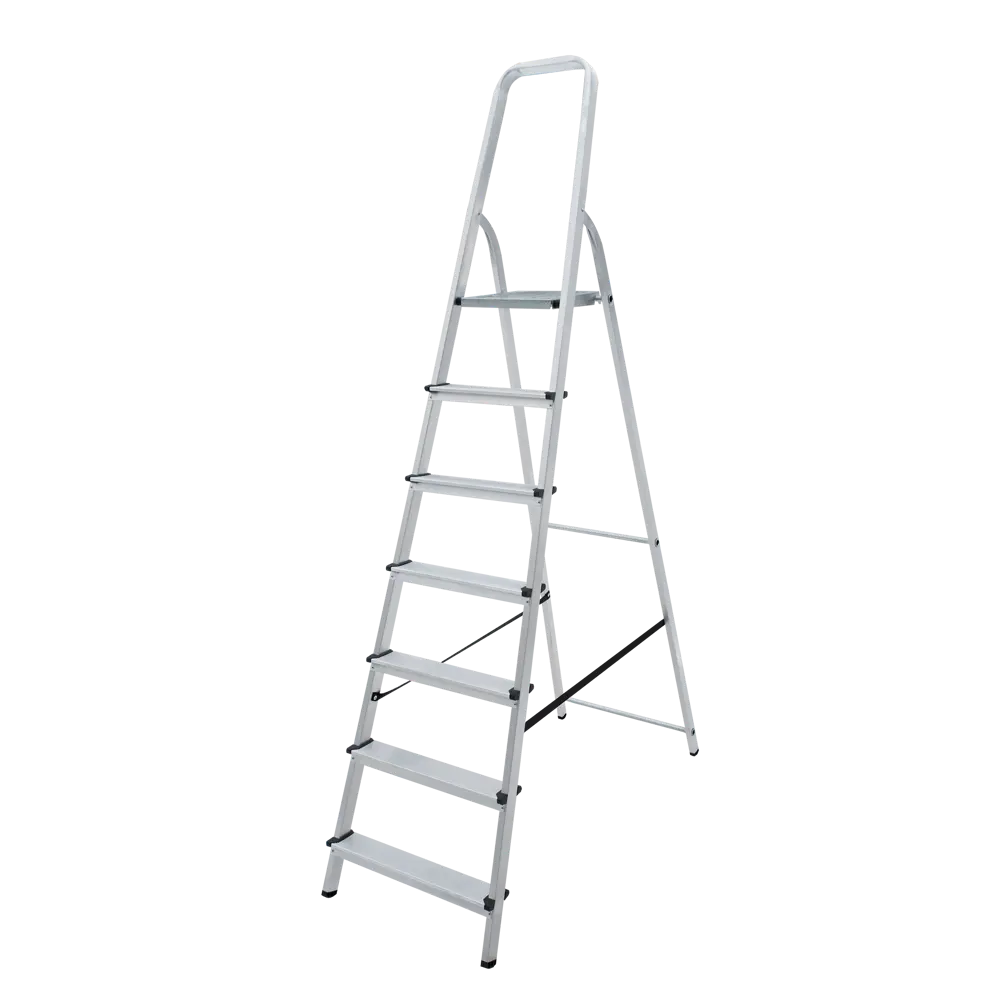 Стремянка Новая Высота Kroft 1110 7 ступеней алюминий STLM-2183569