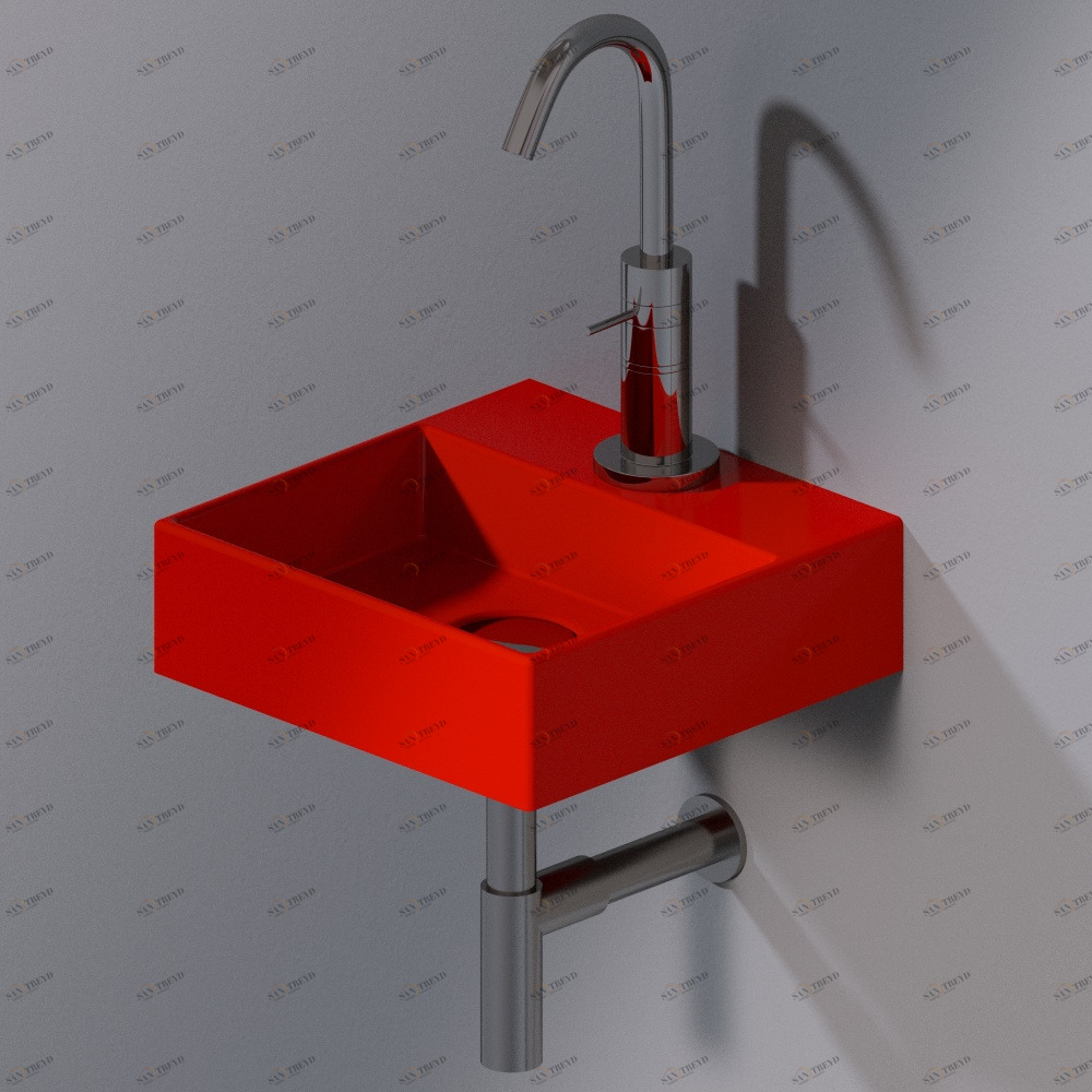 L318T0R1V1.125 Подвесная раковина настенная прямоугольная A. e T. Italia ACQUAFREDDA AeT ITALIA