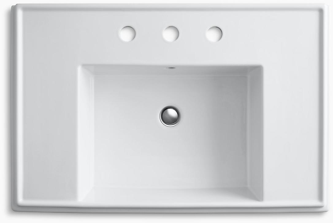 K-2845-8-96 Напольная раковина стоящая прямоугольная Kohler  - Вид №2