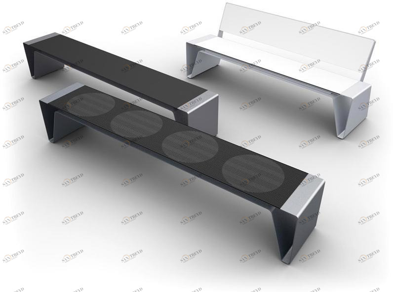 mmcité1 Скамья из оцинкованной стали без спинки Radium sun-id-1442910
