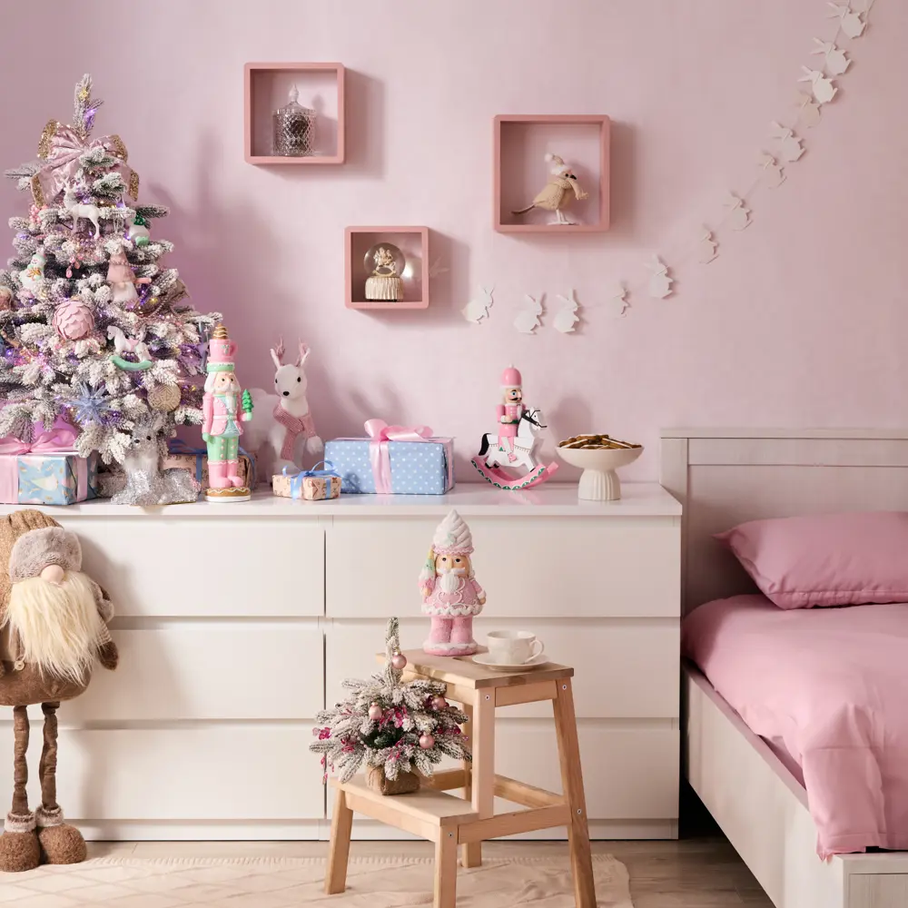 89369006 Декоративная фигура Щелкунчик 29.8x13.8 см розовый STLM-1443703 Santreyd Christmas - Вид №6