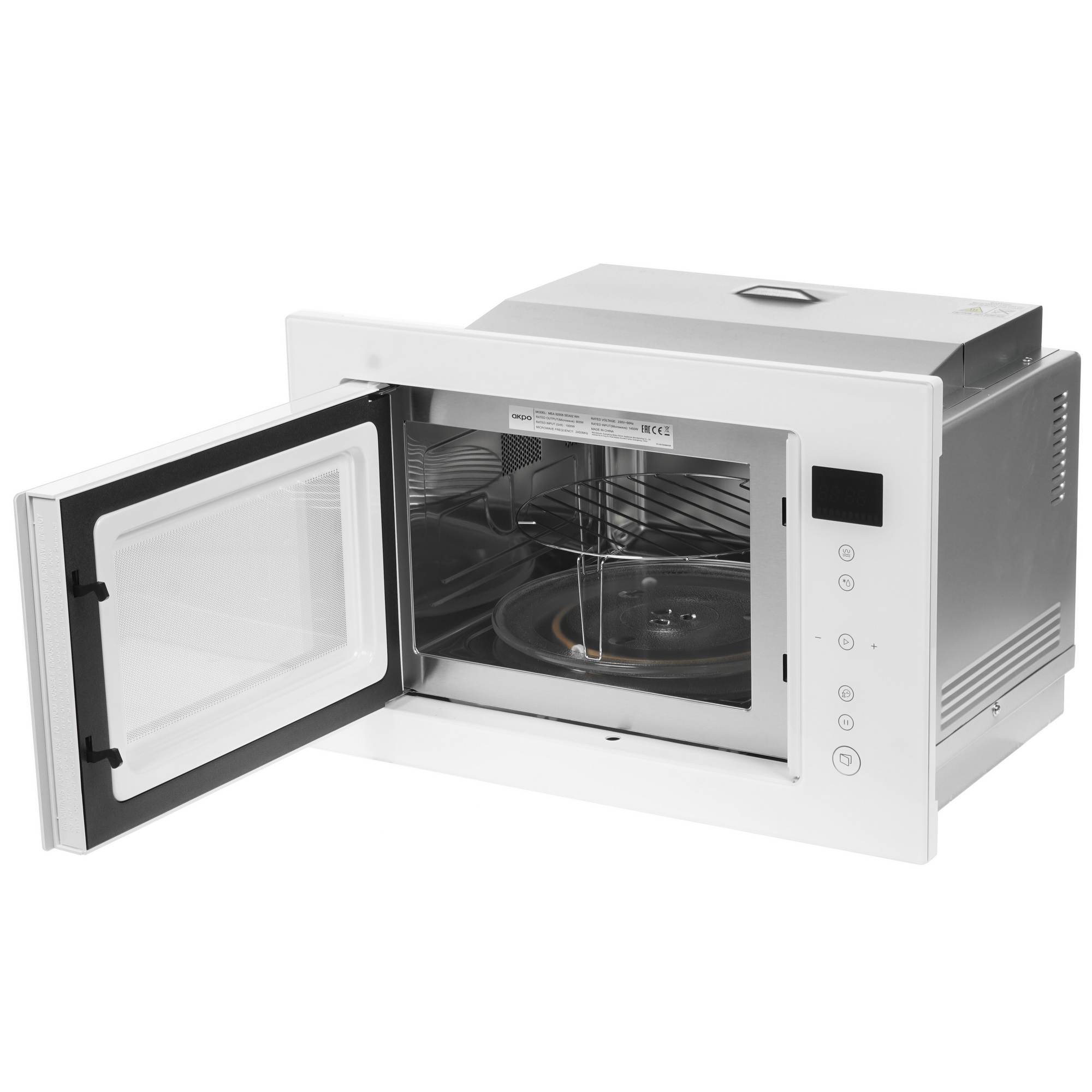 5300015 Встраиваемая микроволновая печь Akpo MEA 92508 SEA02 WH белый STDN-0081504 - Вид №4