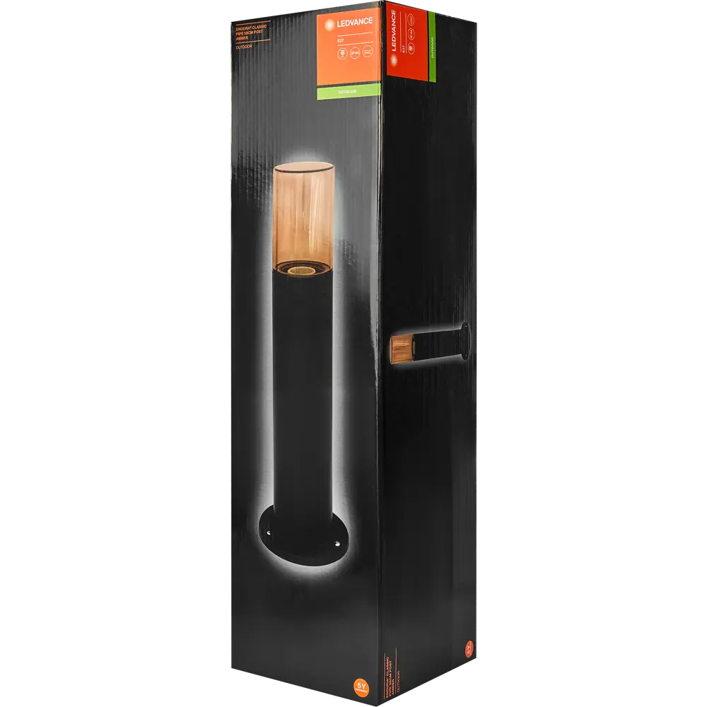 Столб уличный Ledvance «Endura Classic» Pipe AMB 50 см цвет черно-серебристый 87098861 STLM-2199812  - Вид №5