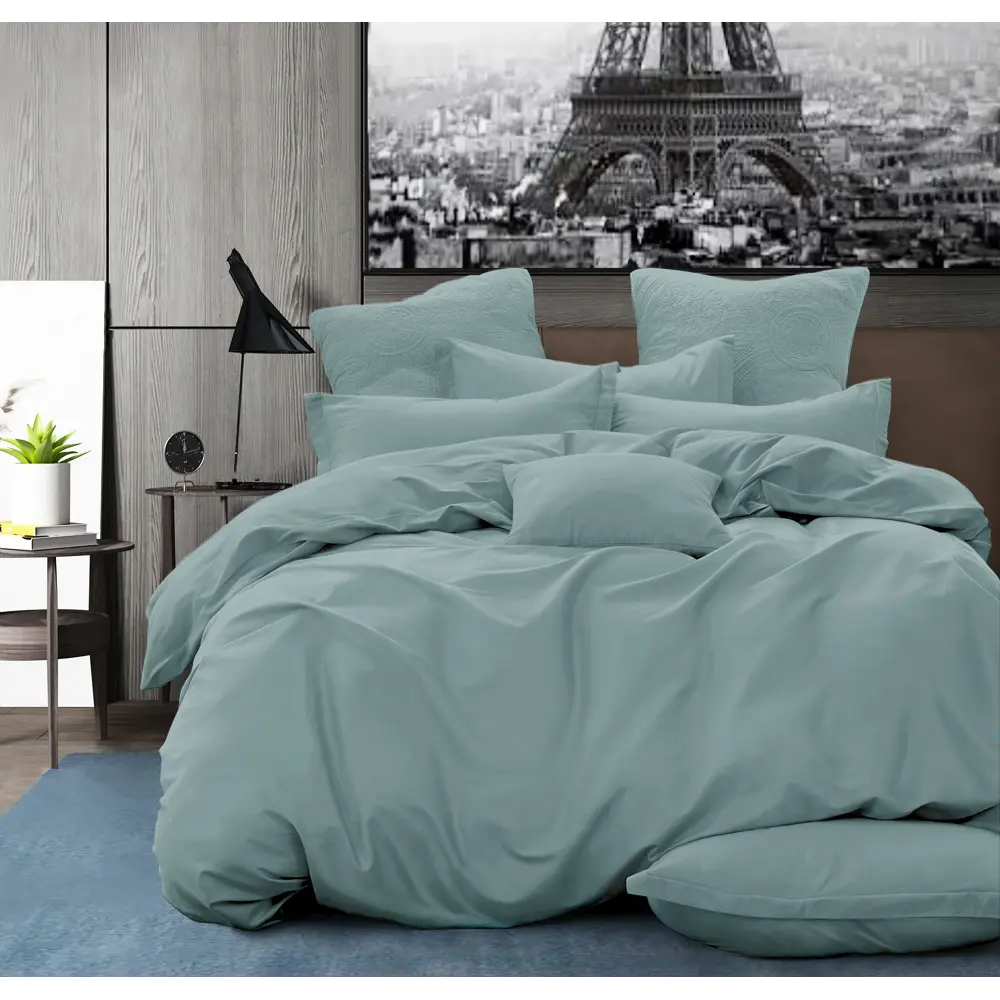 Простыня Cottonika Гамма А 140x200x20 см бязь на резинке аквамарин STLM-2045678 - Вид №2