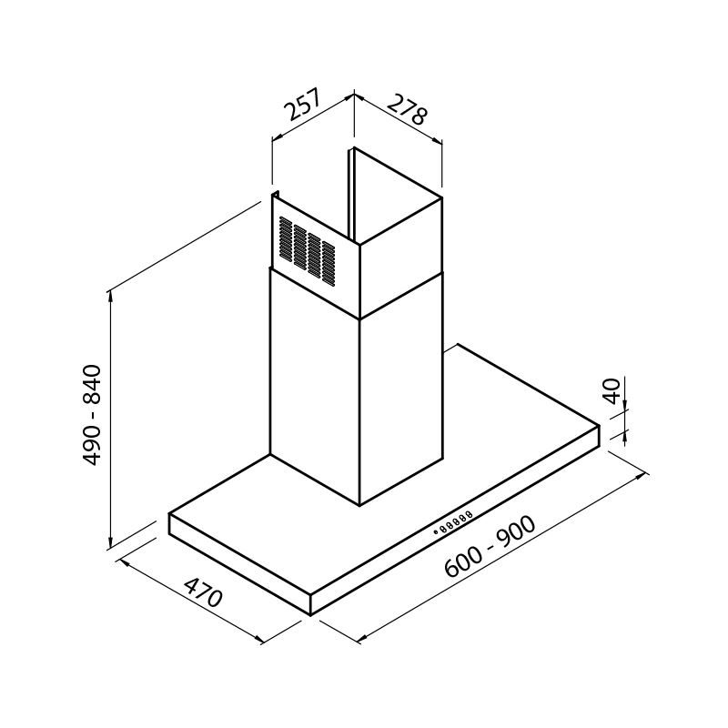 240_002 Вытяжка KS 240_ 002 Fosterspa  - Вид №1