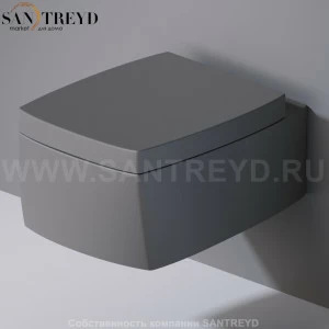S571116 Подвесной унитаз настенный Серый A. e T. Italia SQUARE Италия