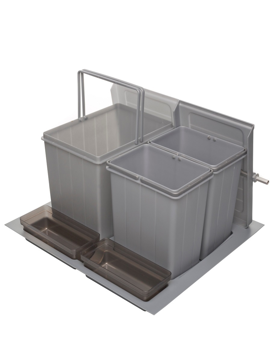 Система сортировки мусора Omega Top 600/31/3 Metallic Grey NAVAKO 10317 - Вид №1