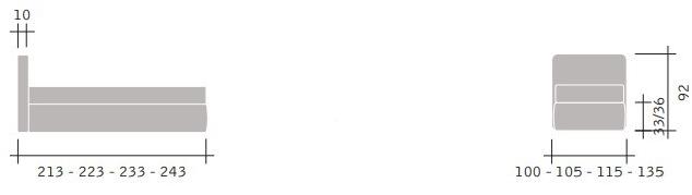 Flou Односпальная контейнерная кровать Merkurio sun-id-1375533 - Вид №3