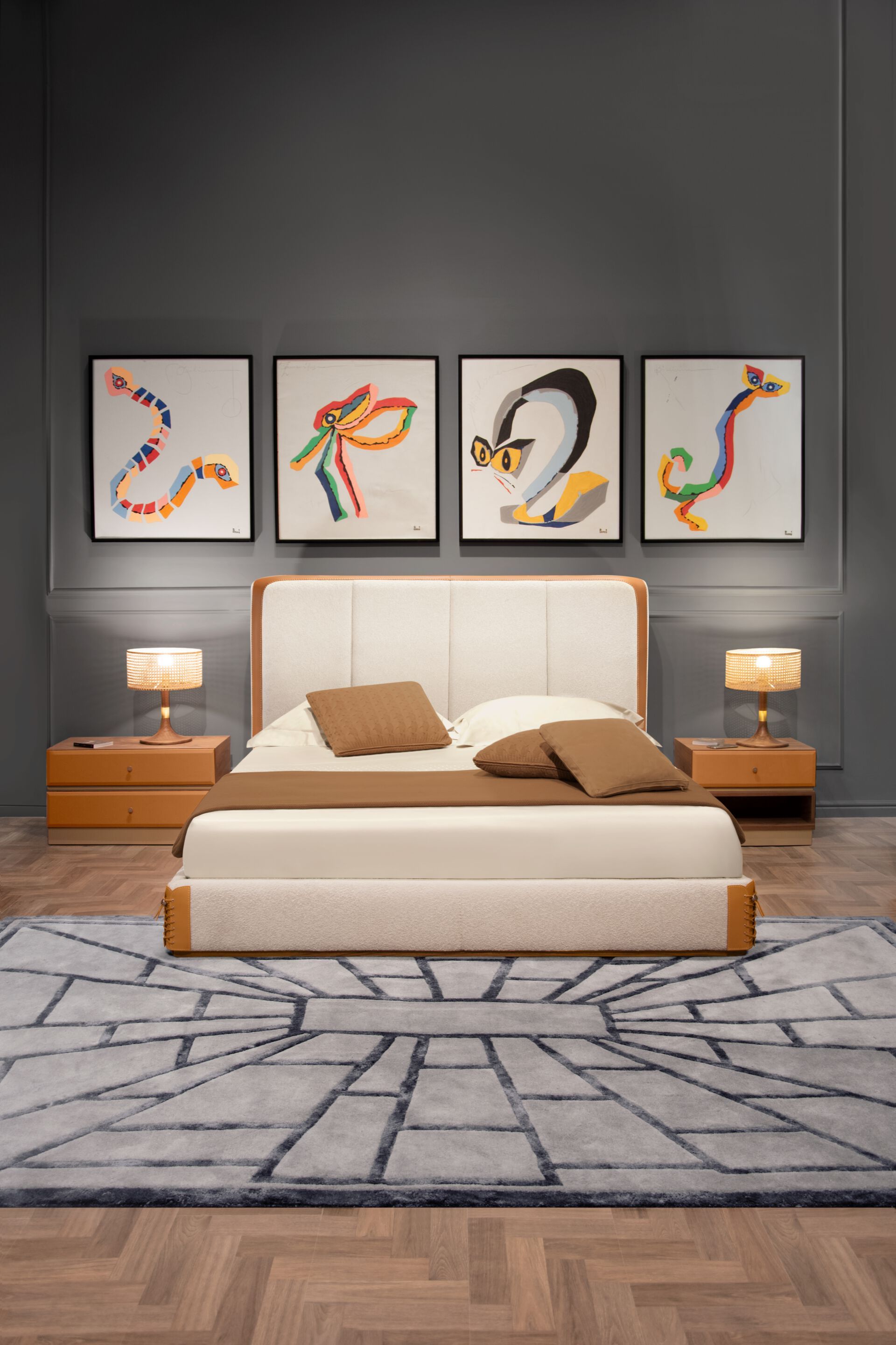 Венская соломенная настольная лампа Formitalia Partagas ARCH-00130663 - Вид №2