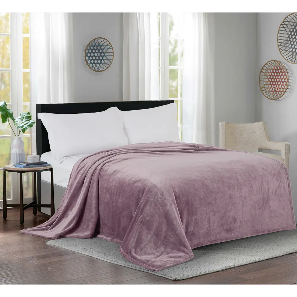 Плед Inspire Flandria 200x220 см микрофибра цвет пыльная роза Santal 4 89025373 STLM-2088409 - Вид №3