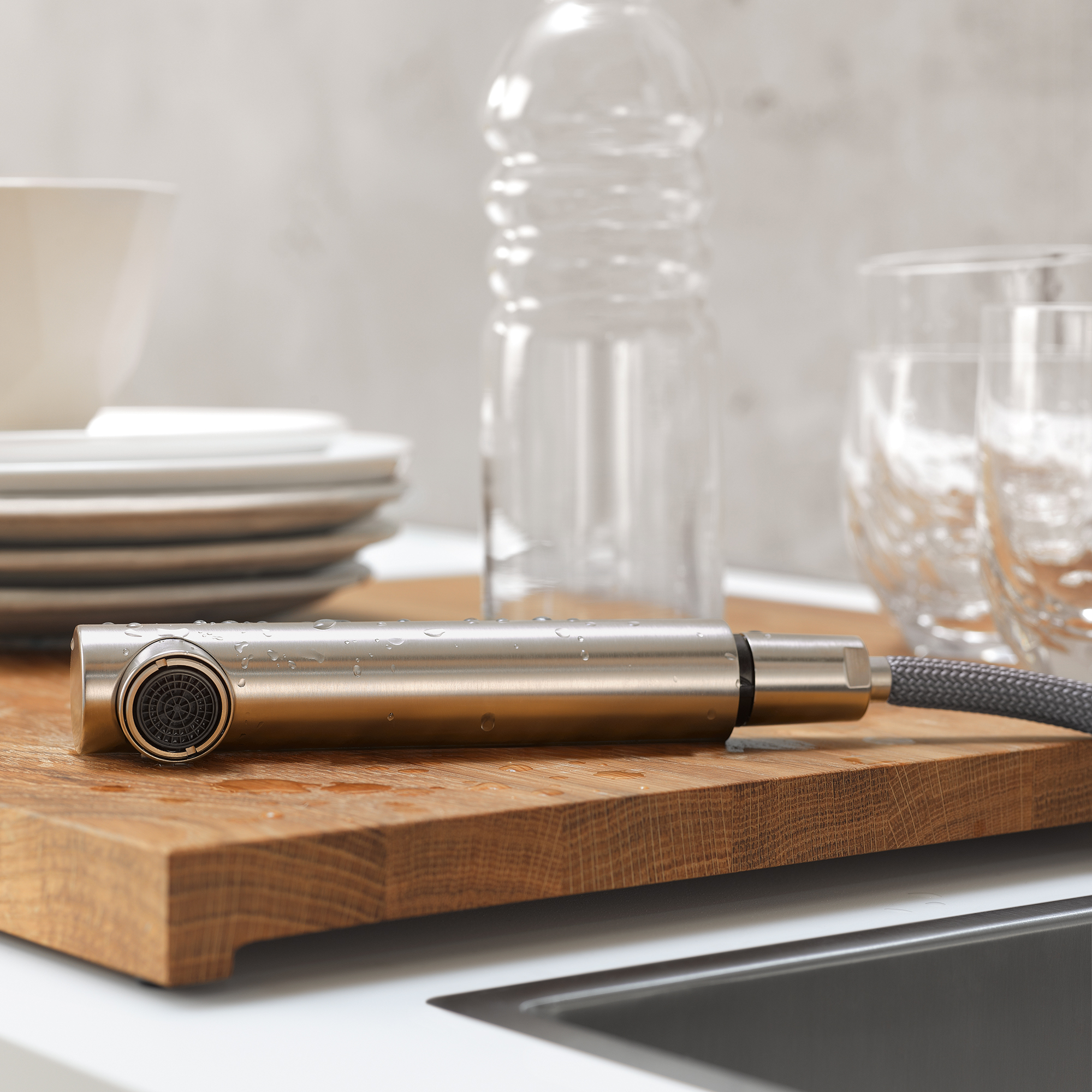 ЭЛИО Смеситель однорычажный, выдвижной - Матовый хром DornBracht 33840790-93 - Вид №2