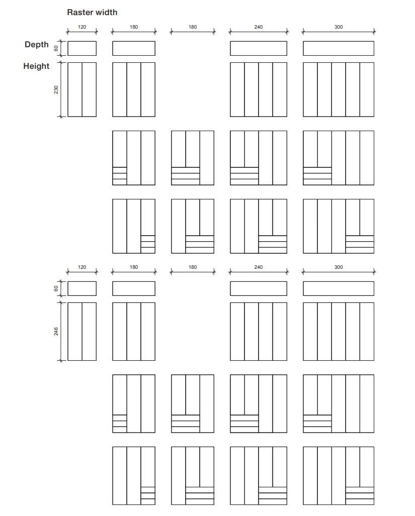 Деревянный шкаф с комодом Rolf Benz Rolf Benz 9200 узкий ARCH-00086875 - Вид №4
