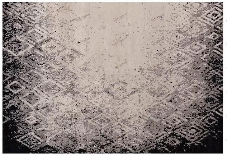 Mohebban Ковер из бамбука с рисунком ручной работы Loft all over sun-id-1345520