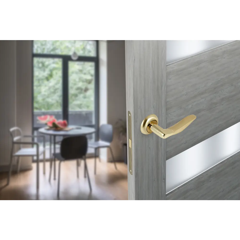 Дверные ручки EDSON EDS-34H-R1 золотые для межкомнатных дверей 85170618 STLM-0059417 - Вид №7