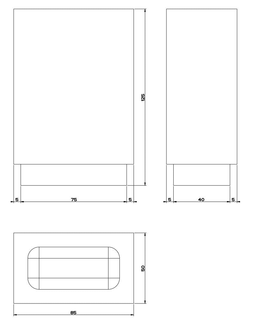 Держатель зубной щетки из синтетического материала Gessi прямоугольник ARCH-00126696 - Вид №5