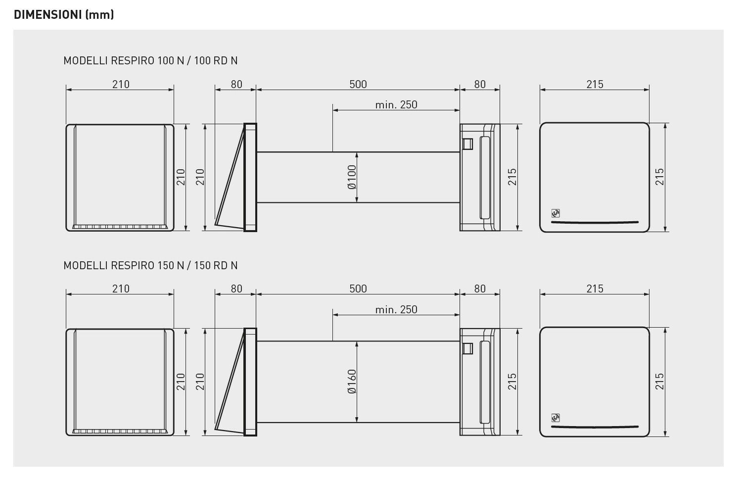 Рекуператор тепла S&P Italia RESPIRO ARCH-00144085 - Вид №5