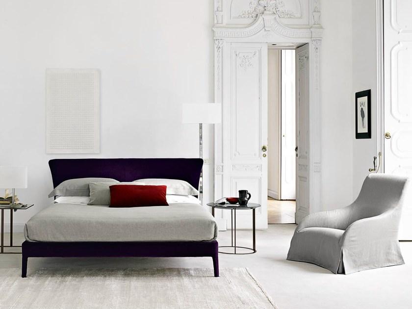 Maxalto Двуспальная кровать из ткани с мягким изголовьем Febo sun-id-1471760 - Вид №1