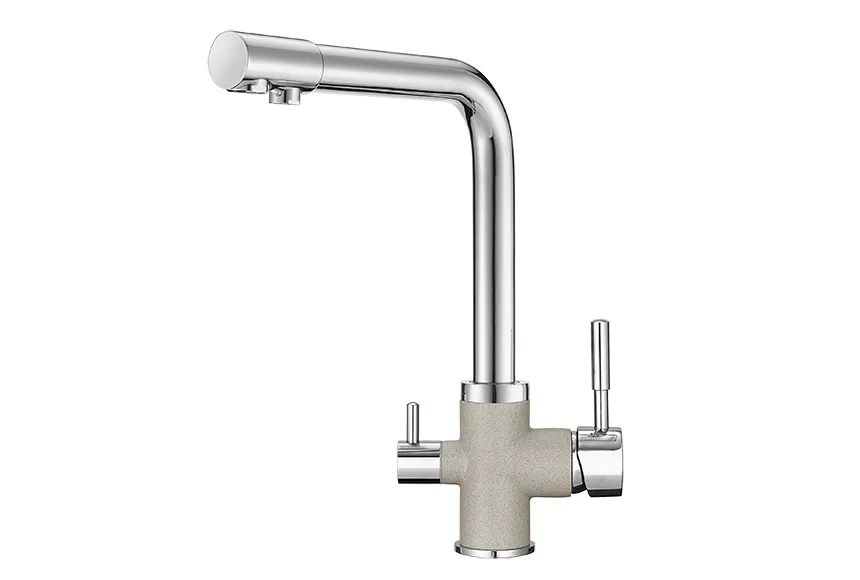 3015, XРОМ/БАЗАЛЬТ, СМЕСИТЕЛЬ КУХОННЫЙ GRANULA 3015-ST127 - Вид №1