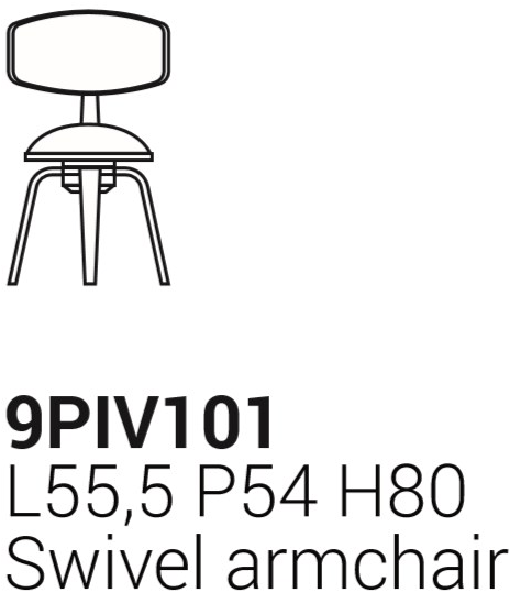 Marelli Вращающийся стул из дерева Pivot sun-id-1356416 - Вид №9