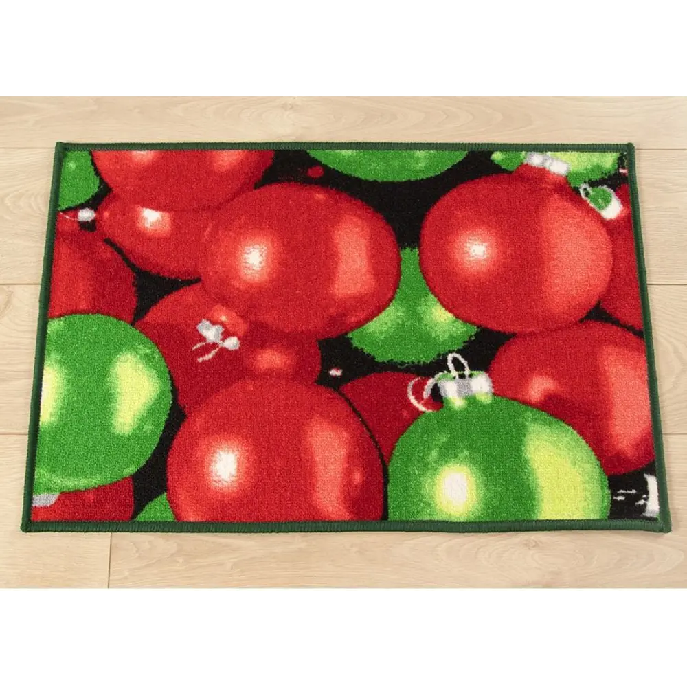 Коврик Новогодние шарики 50x80 см нейлон цвет мультиколор 83704043 STLM-2077037 CTIM  - Вид №3