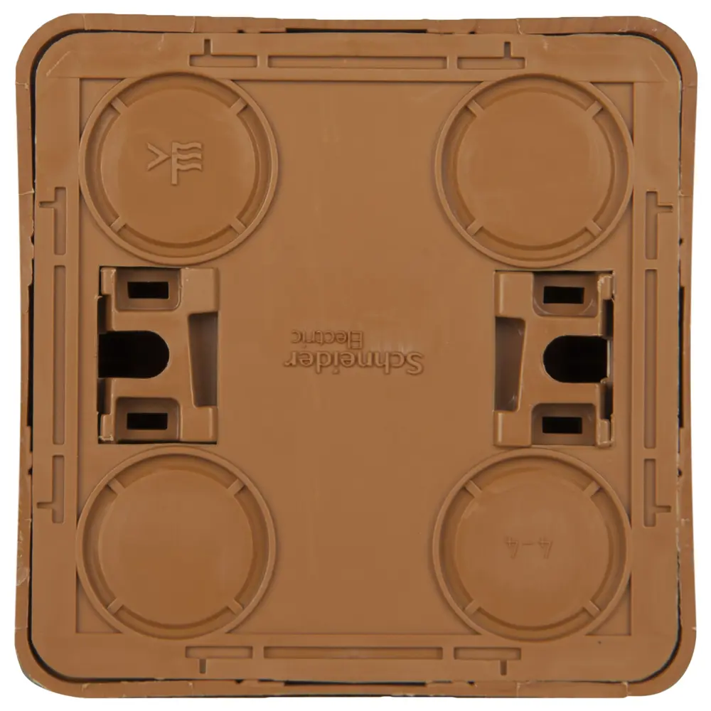 Розетка Schneider Electric Этюд с заземлением шторки цвет бук 13610254 STLM-2134210 - Вид №2