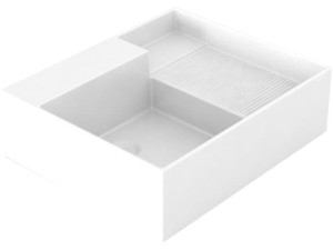 Керамическая одиночная прямоугольная столешница