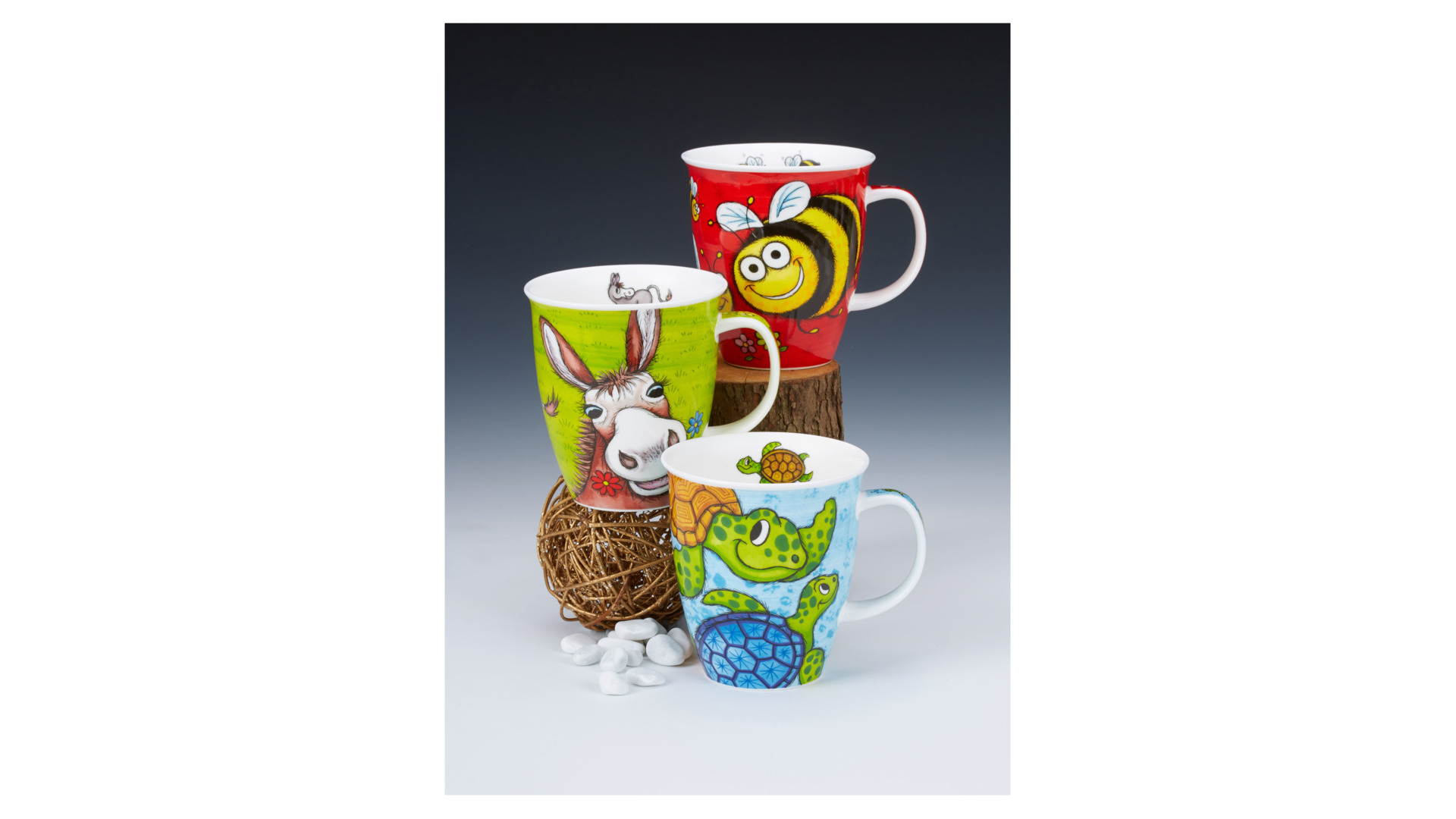 10672755 Dunoon Кружка Dunoon Веселая ферма.Ослик.Невис 480мл, фарфор Фарфор костяной  - Вид №1