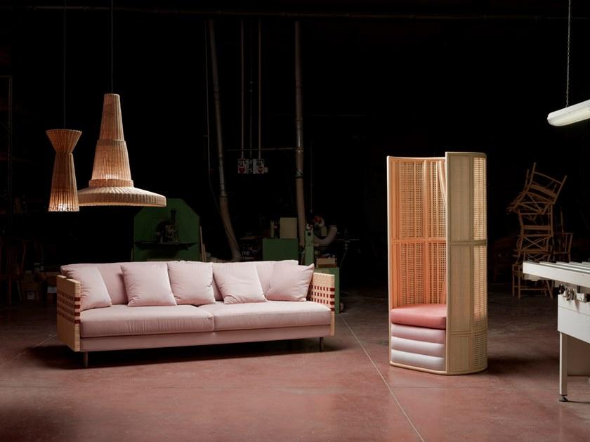 Bottega Intreccio Кресло плетеное с высокой спинкой  P001  - Вид №4