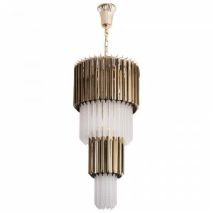 Каскадная люстра Divinare Frizzante 1681/01 SP-9 DIVINARE ДИЗАЙНЕРСКИЕ, FRIZZANTE 328848 Золото;белый