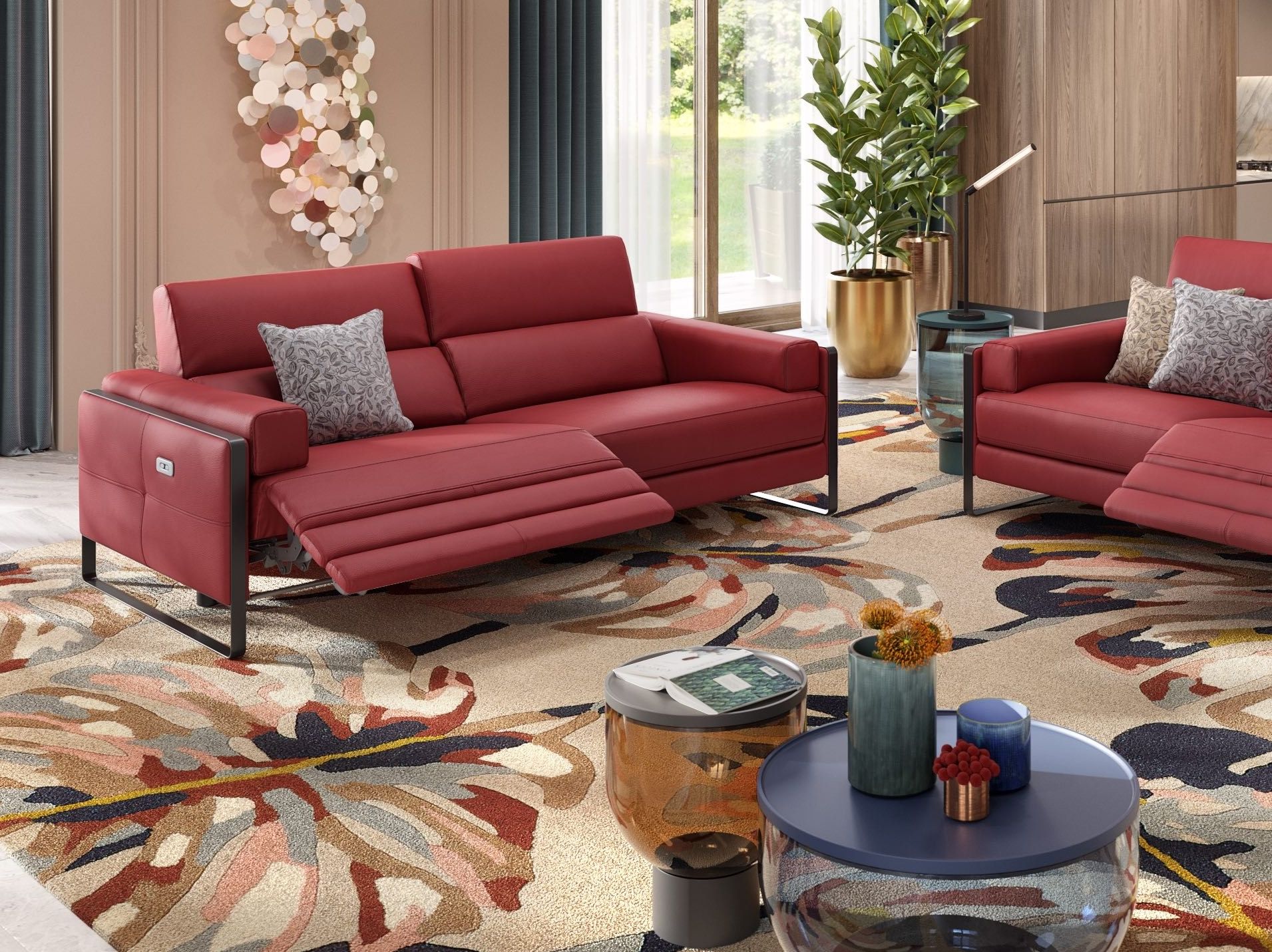 2-местный кожаный диван Sofanella MILO ARCH-00012904 - Вид №1