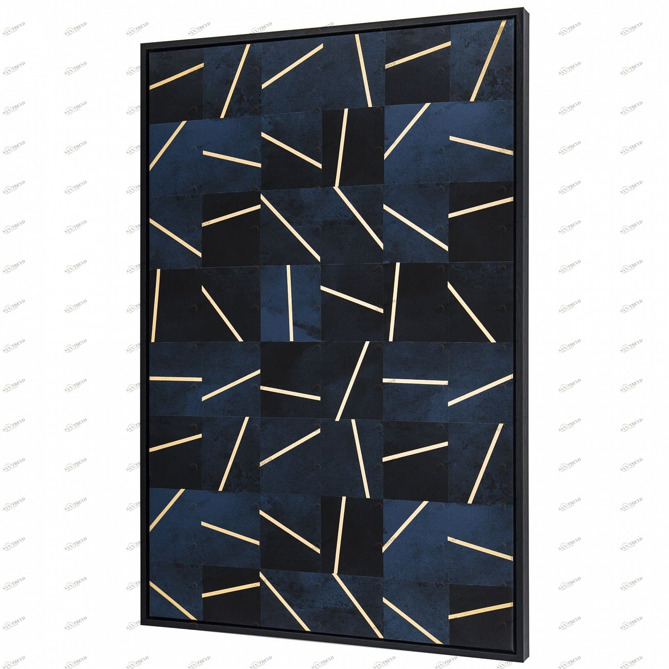 Панно интерьерное с подрамником из дерева 90х60 см черно-золотое Tomas Stern TOMAS STERN  00-3872658 Золото;черный;разноцветный 