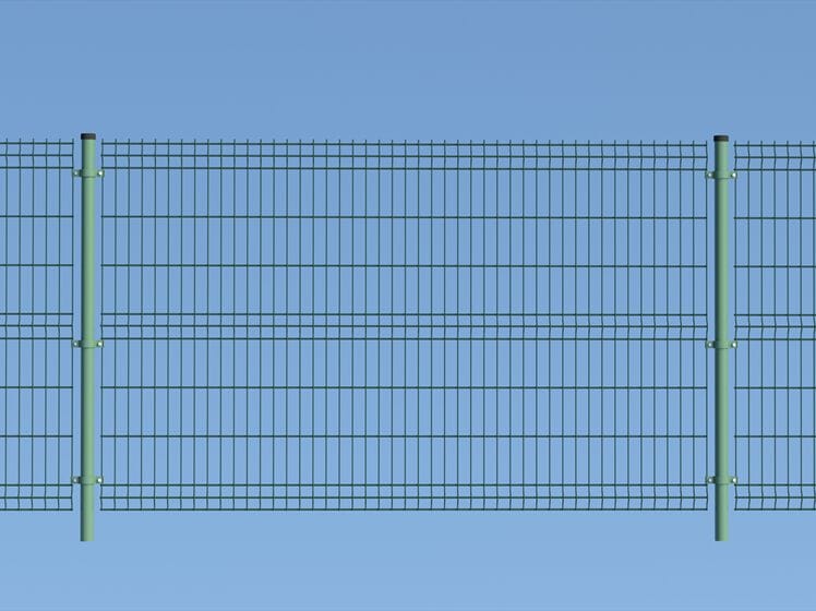 Модульный забор из сварной сетки Ferro Bulloni стертые в панелях ARCH-00032695 - Вид №1