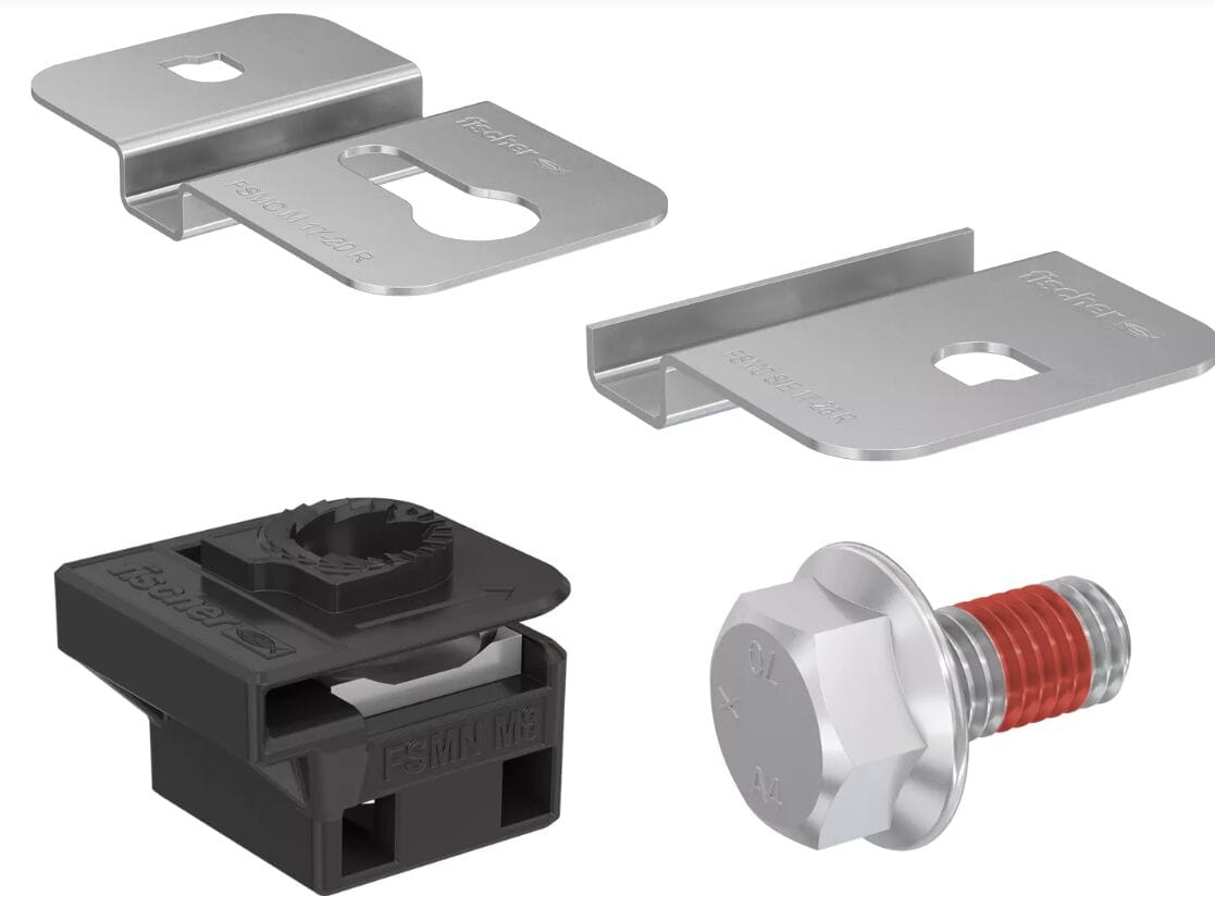 Система для установки фотоэлектрических панелей на фасаде FISCHER PV-CLIP ARCH-00004737