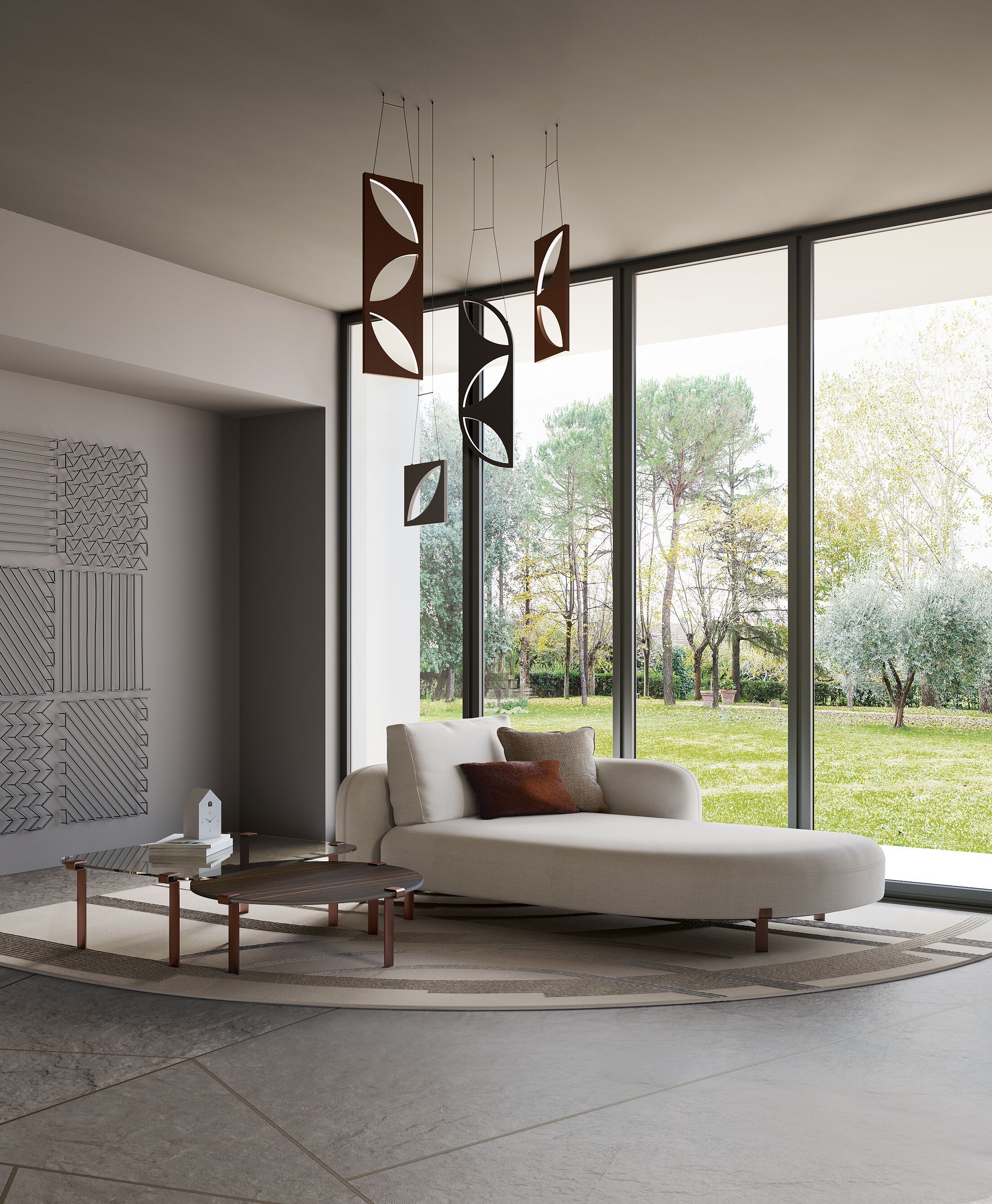 Стеклянный квадратный низкий журнальный столик Bizzotto Italia Нара ARCH-00031840 - Вид №2