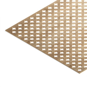 Панель декоративная перфорированная без рамки 1112х512 мм Готико дуб сонома STELLA (2шт) STSR-183